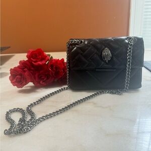 Black Kurt Geiger Quilted Chain Bag